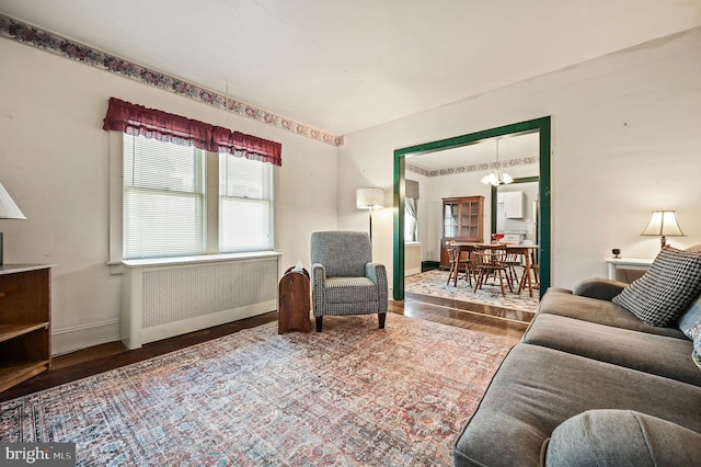 135 Pine St, Dover, DE 19901 - living room with wood finished floors and baseboards