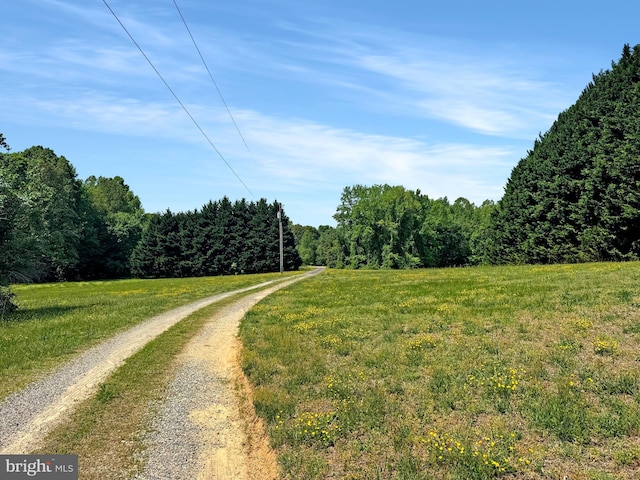 4152 Windy Hills Ln, King George, VA 22485 - view of dirt / gravel road with a wooded view