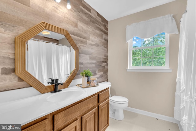 4152 Windy Hills Ln, King George, VA 22485 - bathroom featuring vanity, toilet, and baseboards