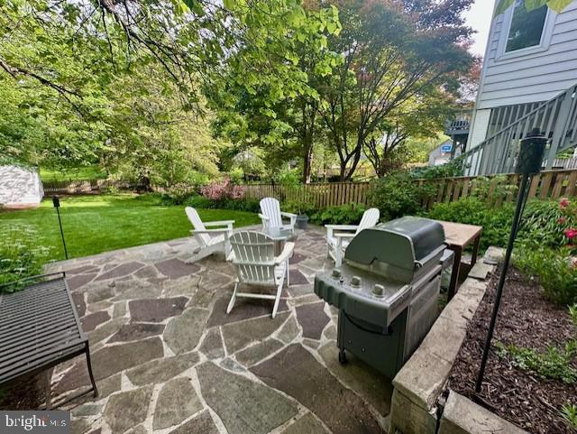 view of patio / terrace featuring area for grilling