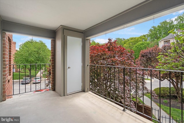 view of balcony