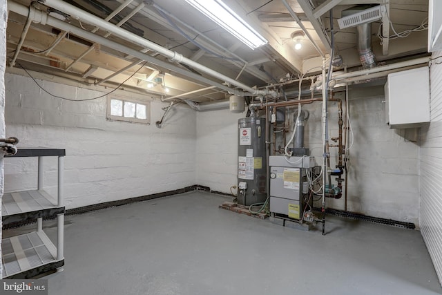 331 E Maple Rd, Linthicum Heights, MD 21090 - below grade area with gas water heater and a heating unit
