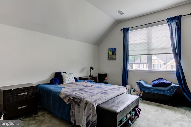 4902 Bridle Ridge Rd, Upper Marlboro, MD 20772 - carpeted bedroom featuring lofted ceiling and visible vents