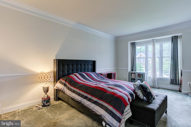 4902 Bridle Ridge Rd, Upper Marlboro, MD 20772 - bedroom featuring baseboards, ornamental molding, and carpet floors