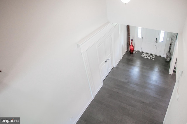 4902 Bridle Ridge Rd, Upper Marlboro, MD 20772 - hallway with dark wood-style flooring