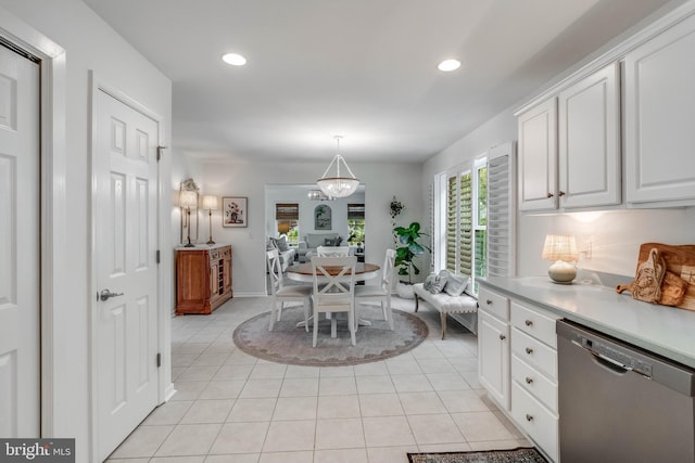 32469 Approach Way Unit 3296, Millsboro, DE 19966 - dining area with light tile patterned floors and recessed lighting
