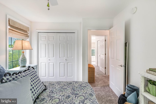 32469 Approach Way Unit 3296, Millsboro, DE 19966 - bedroom with ceiling fan, carpet flooring, and a closet