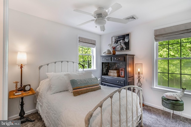 32469 Approach Way Unit 3296, Millsboro, DE 19966 - carpeted bedroom featuring ceiling fan, baseboards, and visible vents