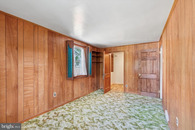 949 Laurance Ave, Elkins Park, PA 19027 - carpeted empty room featuring wood walls