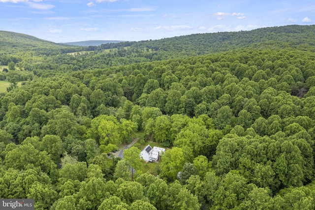 aerial view with a view of trees