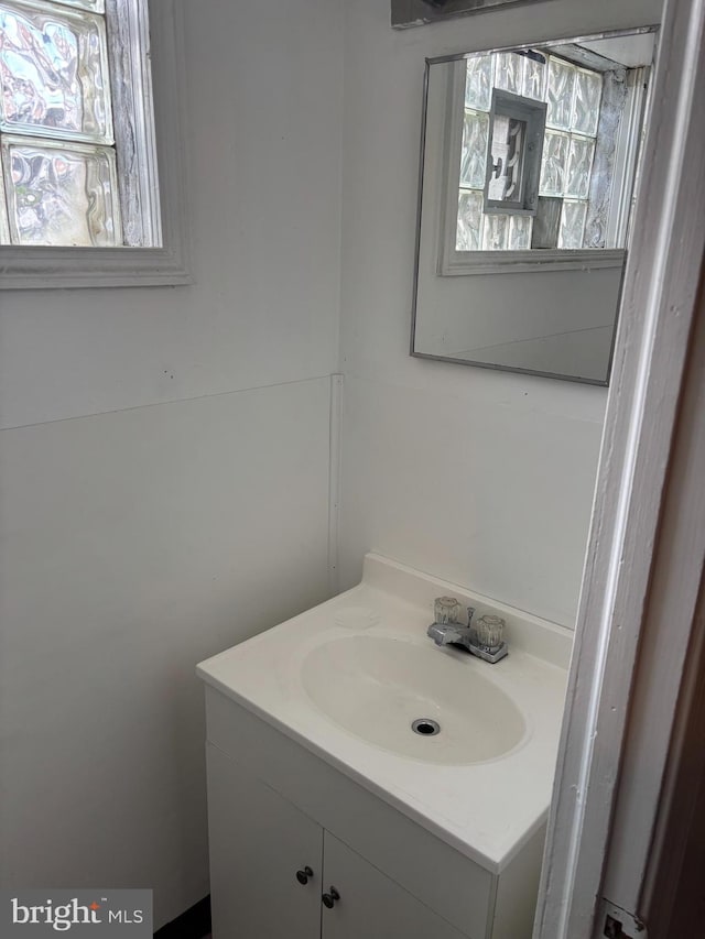 bathroom featuring vanity