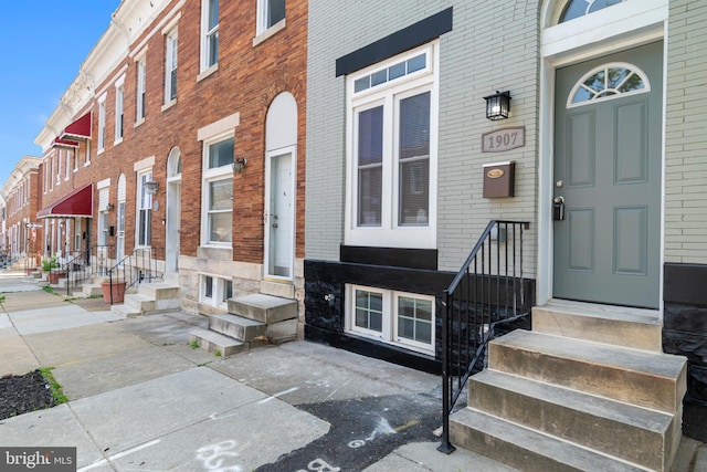 1907 E Lafayette Ave, Baltimore, MD 21213 - view of exterior entry featuring brick siding
