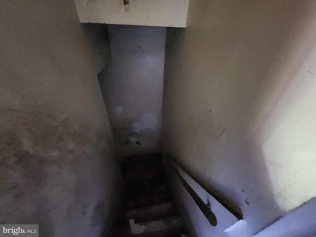view of stairway