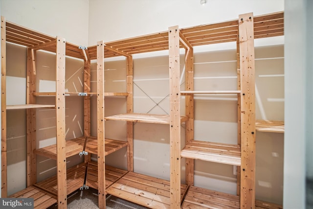 view of storage area