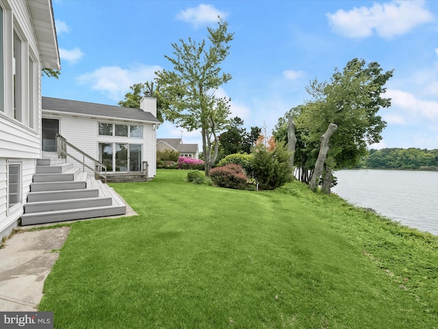 1924 Hidden Point Rd, Annapolis, MD 21409 - view of grassy yard featuring a water view