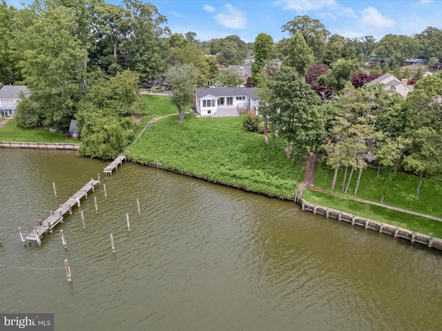 1924 Hidden Point Rd, Annapolis, MD 21409 - aerial view of property's location featuring a nearby body of water and a tree filled landscape