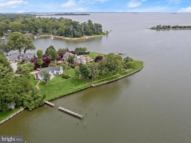 1924 Hidden Point Rd, Annapolis, MD 21409 - aerial overview of property's location with a large body of water