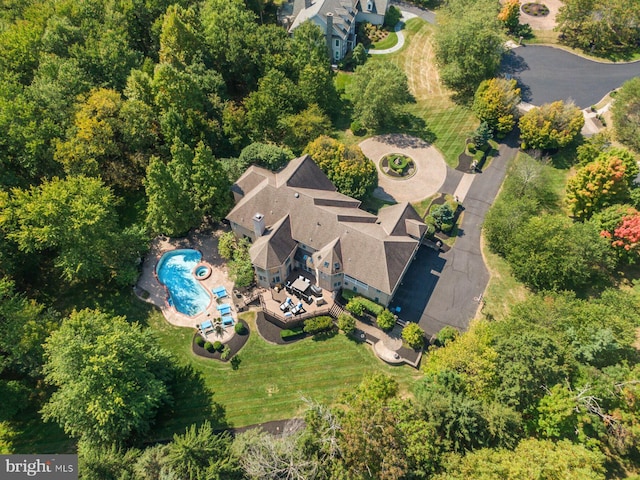 1389 Lamplighter Cir, Gwynedd, PA 19436 - bird's eye view of a pool area