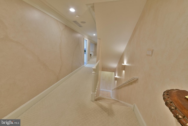 1389 Lamplighter Cir, Gwynedd, PA 19436 - corridor featuring an upstairs landing, baseboards, and ornamental molding