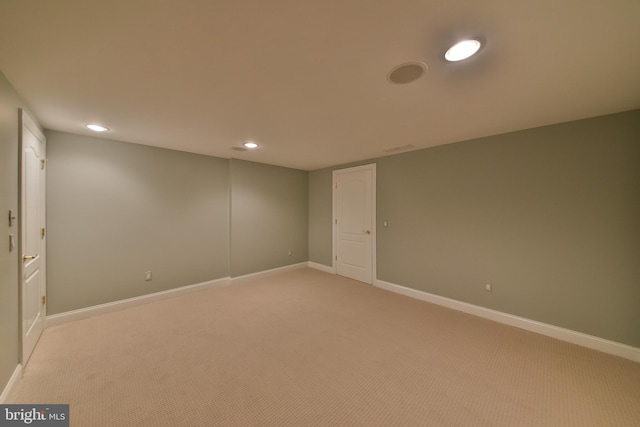 1389 Lamplighter Cir, Gwynedd, PA 19436 - spare room with light carpet, baseboards, and recessed lighting