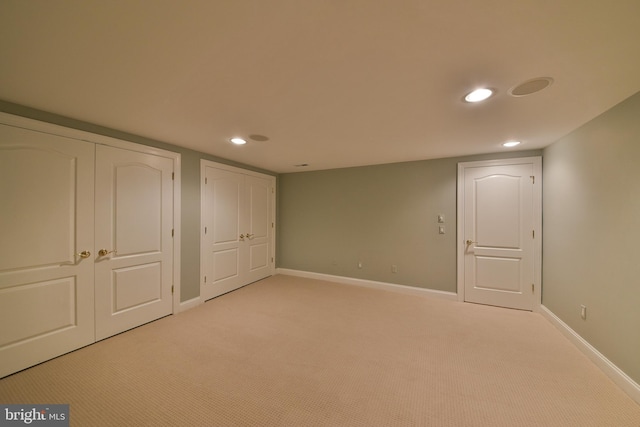 1389 Lamplighter Cir, Gwynedd, PA 19436 - finished below grade area with recessed lighting, light carpet, and baseboards