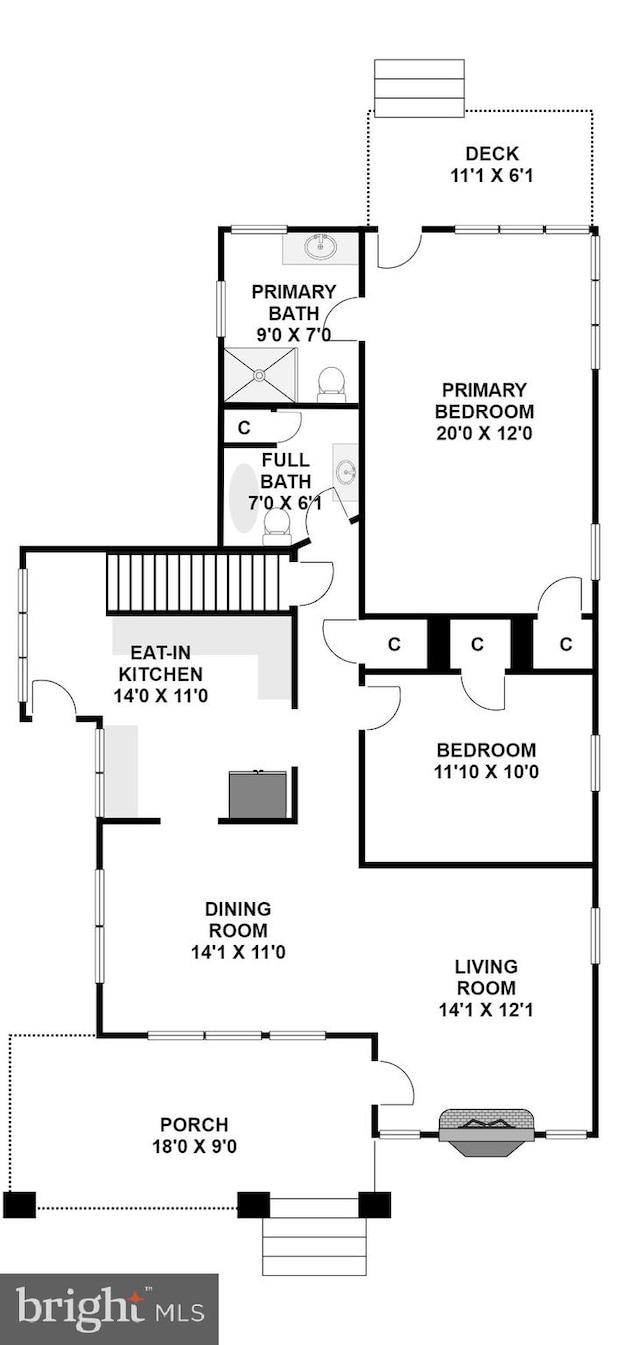 7507 Carroll Ave, Takoma Park, MD 20912 - view of room layout