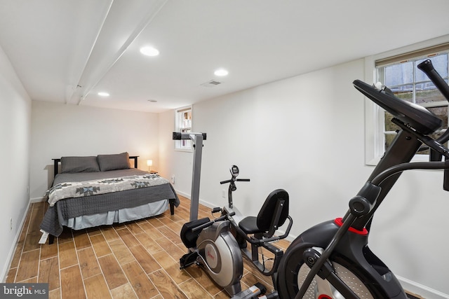 7507 Carroll Ave, Takoma Park, MD 20912 - bedroom with recessed lighting and light wood finished floors