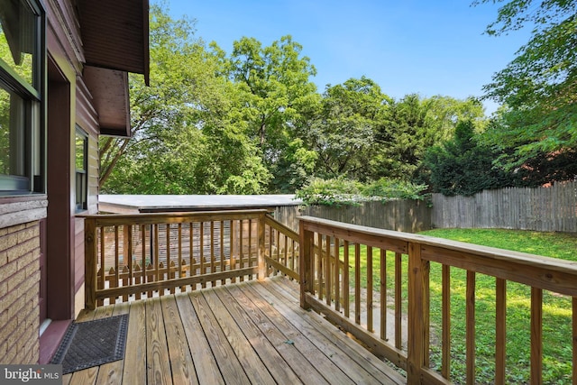7507 Carroll Ave, Takoma Park, MD 20912 - wooden terrace with a fenced backyard