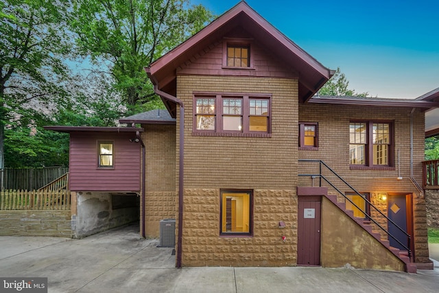 7507 Carroll Ave, Takoma Park, MD 20912 - view of front of house featuring stairway and a patio area