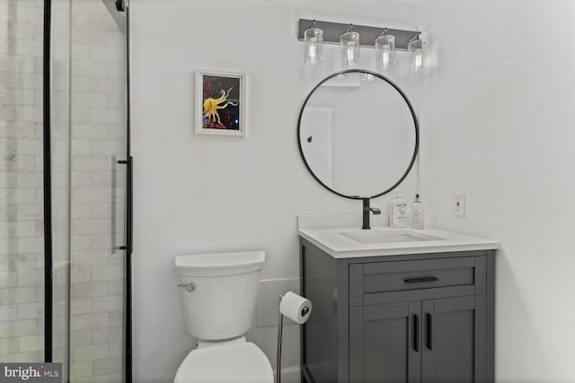 6526 N Capitol St NW, Washington, DC 20012 - full bathroom with toilet, vanity, and tiled shower