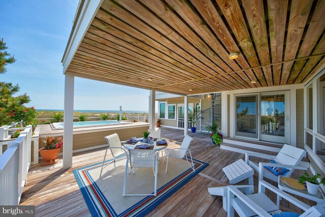 40113 Owens Ct, Fenwick Island, DE 19944 - deck with outdoor dining area