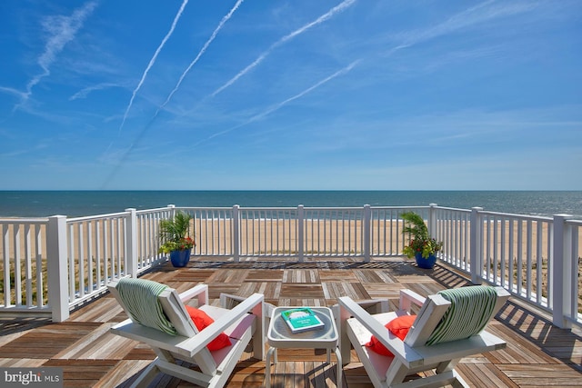 40113 Owens Ct, Fenwick Island, DE 19944 - view of patio featuring a deck with water view