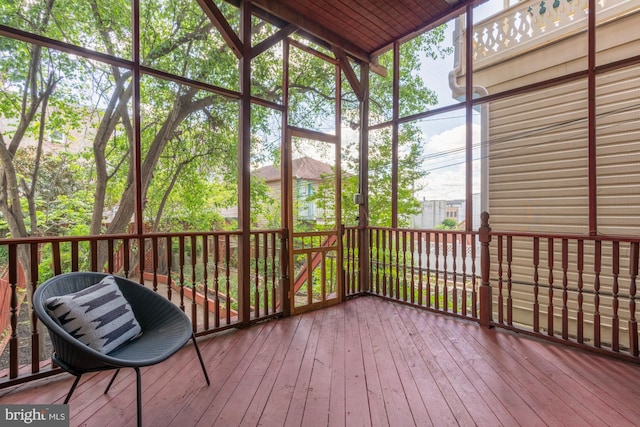 2133 Bolton St, Baltimore, MD 21217 - view of unfurnished sunroom