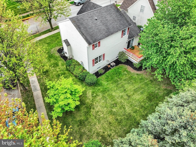 view from above of property