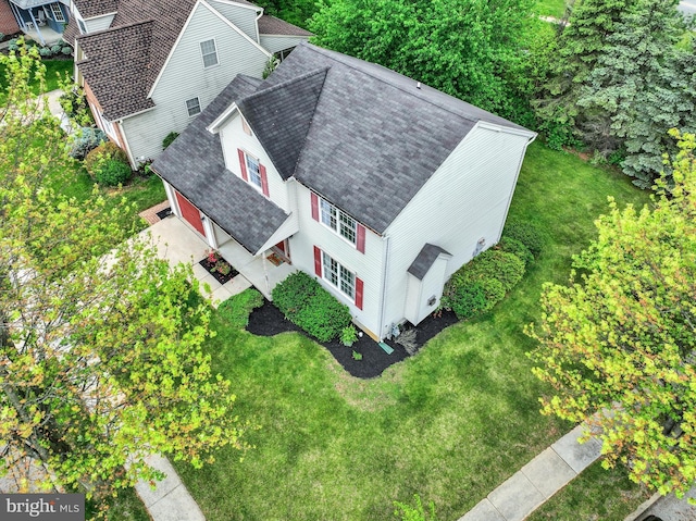 aerial view of property and surrounding area