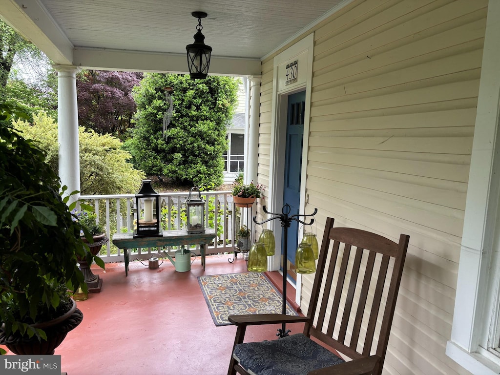 view of porch