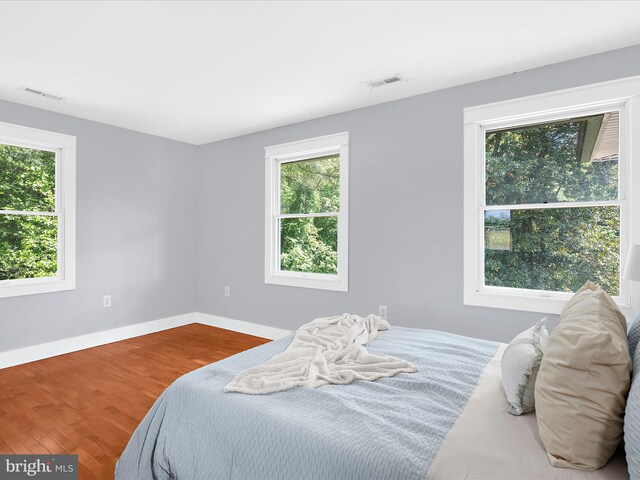 1990 Kate Dr, Port Republic, MD 20676 - bedroom featuring multiple windows, wood finished floors, and baseboards