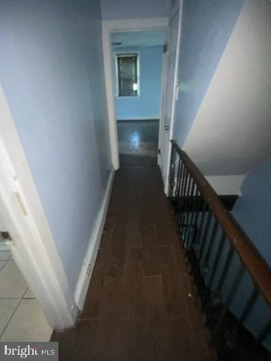 corridor with baseboards