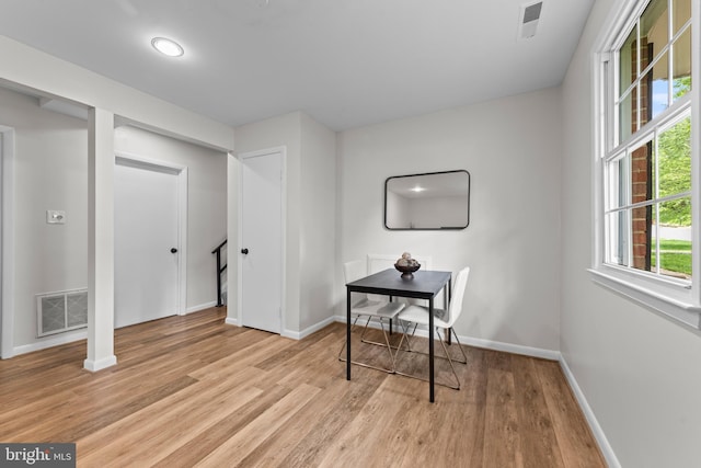 9518 Center St, Vienna, VA 22181 - office space with light wood-type flooring and baseboards