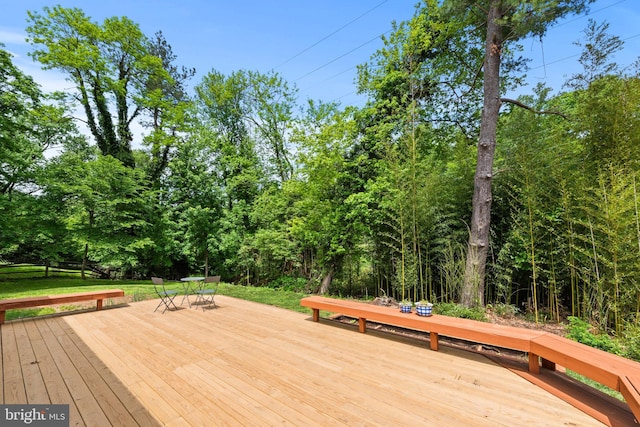 9518 Center St, Vienna, VA 22181 - view of wooden terrace