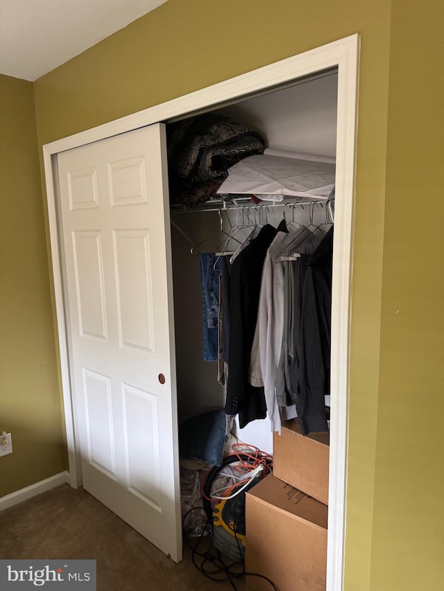 view of closet