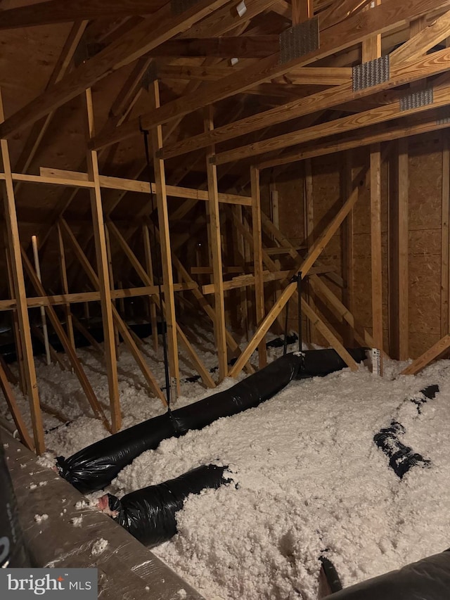 view of attic