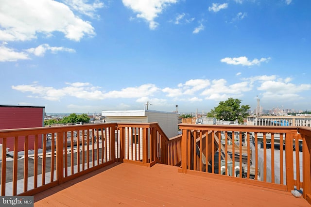 722 S Clinton St, Baltimore, MD 21224 - view of wooden deck