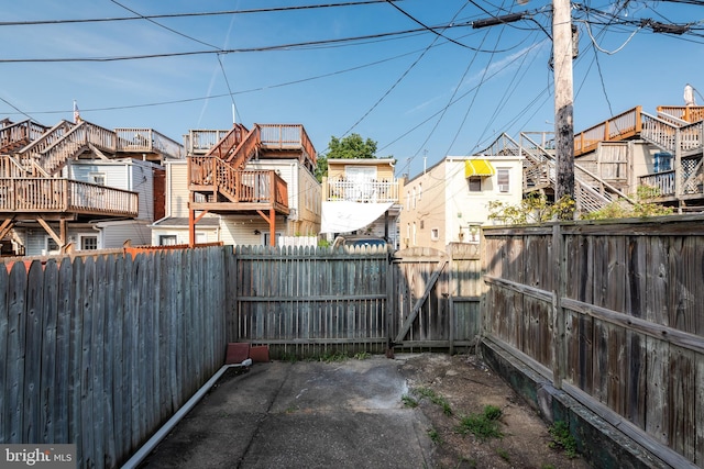 722 S Clinton St, Baltimore, MD 21224 - fenced backyard with a residential view and a patio area