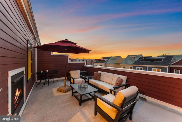 724 E Howell Ave, Alexandria, VA 22301 - view of patio / terrace featuring an outdoor hangout area and a balcony
