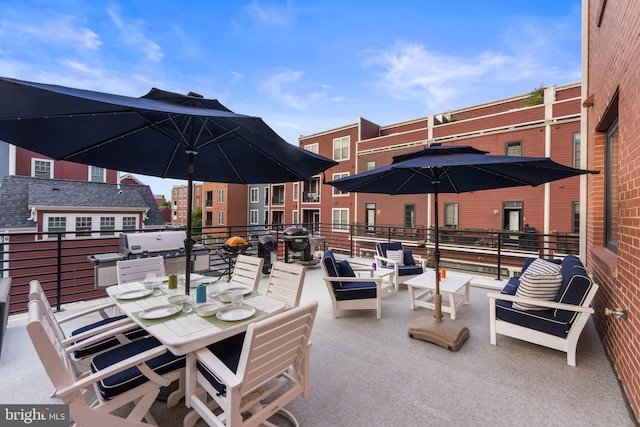 724 E Howell Ave, Alexandria, VA 22301 - view of patio / terrace featuring grilling area and outdoor dining area