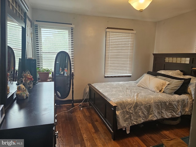 9 47th St SE, Washington, DC 20019 - bedroom featuring dark wood-type flooring and multiple windows