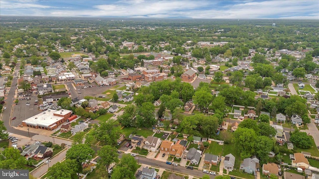 aerial view featuring a residential view