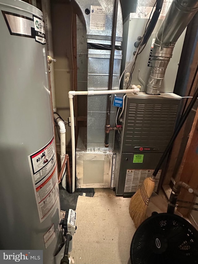 937 Dunloring Ct, Upper Marlboro, MD 20774 - utilities featuring water heater and heating unit