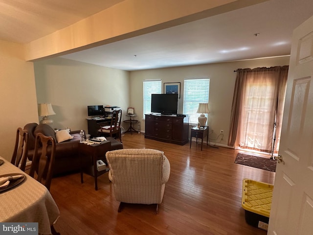 937 Dunloring Ct, Upper Marlboro, MD 20774 - living room featuring hardwood / wood-style flooring and a desk